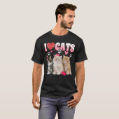 I Liebe Cats Shirt Cat lover T-Shirt - I Liebe Kät (Vorne ganz)