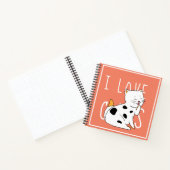 I Liebe Cats - Zeichnend Notebook Notizblock (Innenseite)