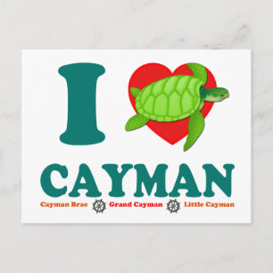 I Liebe Cayman Postkarte