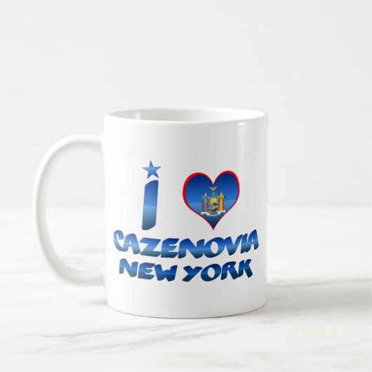 I Liebe Cazenovia, New York Kaffeetasse (Links)