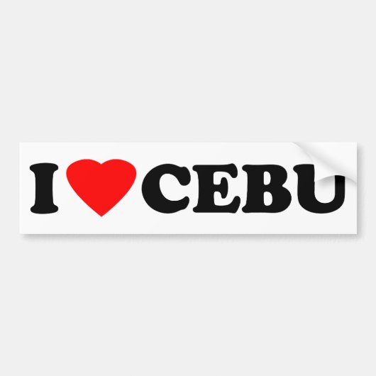I Liebe Cebu Autoaufkleber (Vorne)