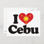 I Liebe Cebu Postkarte (Vorne/Hinten)