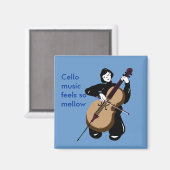 i Liebe Cello music Magnet (Vorderseite/Rückseite)