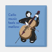 i Liebe Cello music Magnet (Vorne)