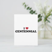 I Liebe Centennial Colorado Postkarte (Stehend Vorderseite)