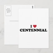 I Liebe Centennial Colorado Postkarte (Vorne/Hinten)