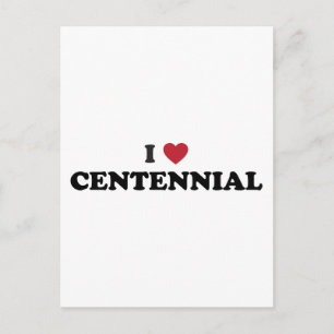 I Liebe Centennial Colorado Postkarte