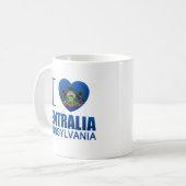 I Liebe Centralia, PA Kaffeetasse (Vorderseite Links)