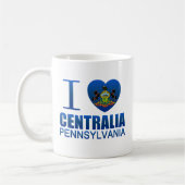 I Liebe Centralia, PA Kaffeetasse (Links)