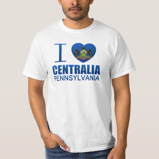 I Liebe Centralia, PA T-Shirt (Vorderseite)