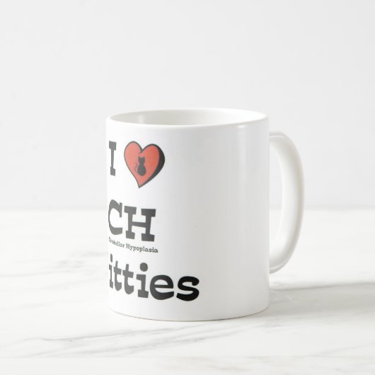 I Liebe CH-Kätzchen-Kaffee-Tasse Kaffeetasse (VorderseiteRechts)
