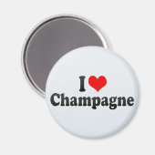 I Liebe Champagne Magnet (Vorderseite/Rückseite)