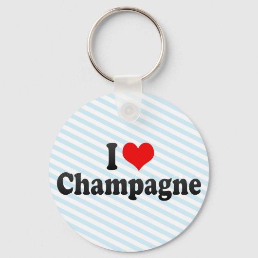 I Liebe Champagne Schlüsselanhänger (Vorderseite)