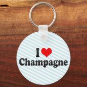 I Liebe Champagne Schlüsselanhänger (Vorderseite)