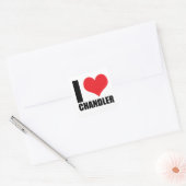 I Liebe Chandler Quadratischer Aufkleber (Umschlag)