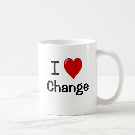 I Liebe Change I Heart Fun Manager Quotierstelle Kaffeetasse (Rechts)