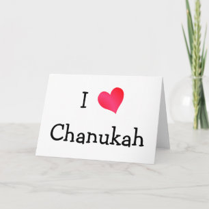 I Liebe Chanukah Feiertagskarte