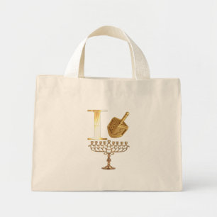 I Liebe Chanukah Mini Stoffbeutel