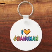 I Liebe Chanukah Schlüsselanhänger (Vorderseite)