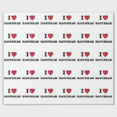 I Liebe Chanukka Geschenkpapier (Flach)