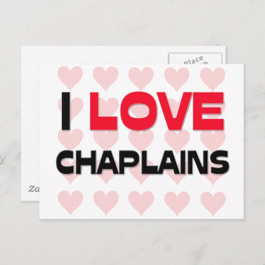 I LIEBE CHAPLAINE POSTKARTE (Vorne/Hinten)