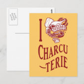 I Liebe Charcuterie Postkarte (Vorne/Hinten)