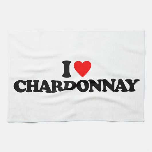 I LIEBE CHARDONNAY HANDTUCH (Horizontal)