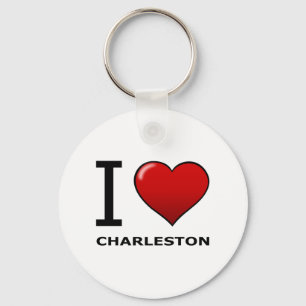 I LIEBE CHARLESTON, SC - SÜDKAROLINA SCHLÜSSELANHÄNGER