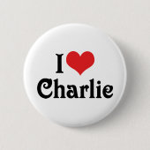 I Liebe Charlie Button (Vorderseite)