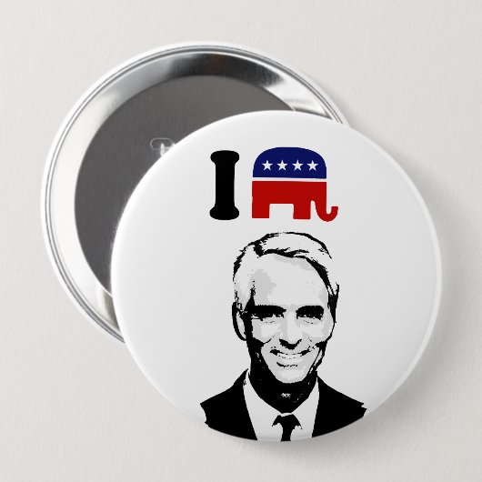 I Liebe Charlie Crist Button (Vorne & Hinten)