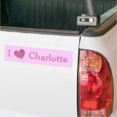 I Liebe Charlotte Autoaufkleber (Auf Lkw)