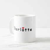 I Liebe Charlotte Kaffeetasse (Vorderseite Links)
