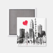 I Liebe Charlotte Magnet (Vorderseite/Rückseite)