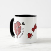 I Liebe Charlotte, NC-Tasse Tasse (Vorderseite Links)