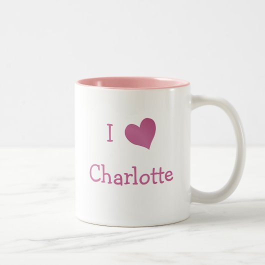I Liebe Charlotte Zweifarbige Tasse (Rechts)