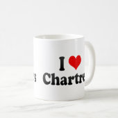 I Liebe Chartres, Frankreich Kaffeetasse (VorderseiteRechts)