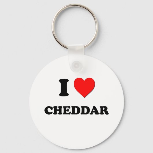 I Liebe Cheddar Schlüsselanhänger (Vorderseite)