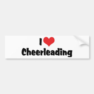 I Liebe Cheerleader Autoaufkleber