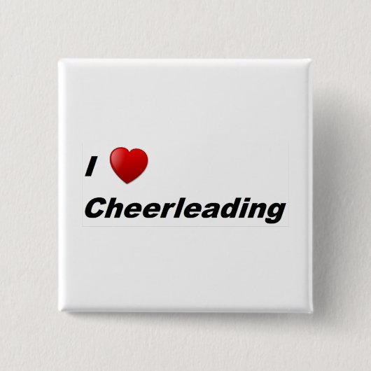 I Liebe Cheerleader Button (Vorderseite)