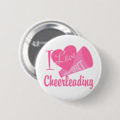 I Liebe Cheerleader Button (Vorne & Hinten)