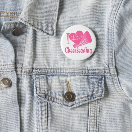 I Liebe Cheerleader Button (Beispiel)