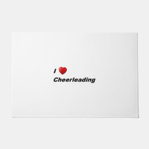 I Liebe Cheerleader Fußmatte
