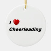 I Liebe Cheerleader Keramik Ornament (Vorne)