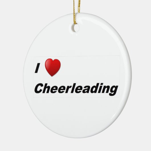 I Liebe Cheerleader Keramik Ornament (Links)