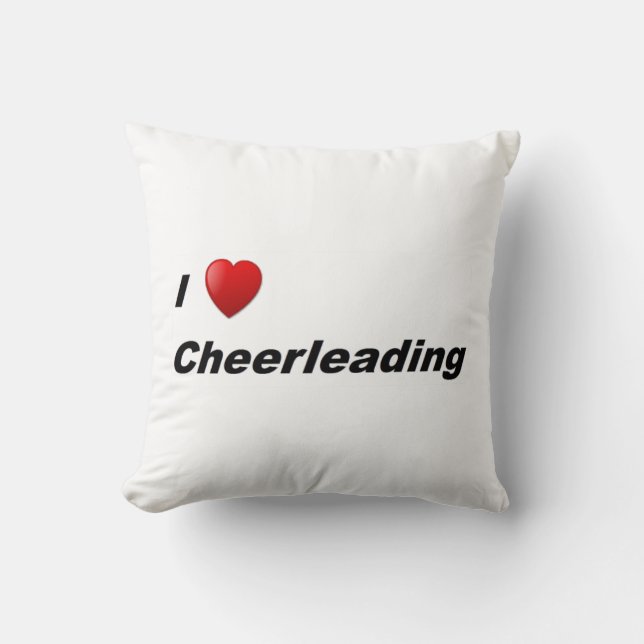 I Liebe Cheerleader Kissen (Vorderseite)