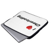 I Liebe Cheerleader Laptopschutzhülle (Vorne Knopf)