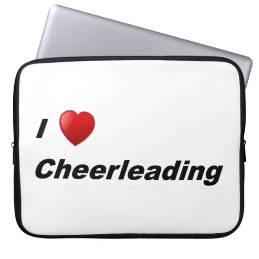 I Liebe Cheerleader Laptopschutzhülle (Vorderseite)