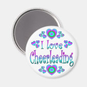 I Liebe Cheerleader Magnet (Vorderseite/Rückseite)