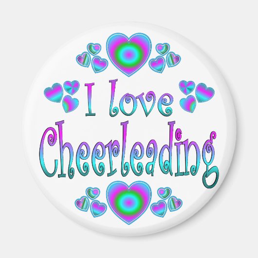 I Liebe Cheerleader Magnet (Vorne)