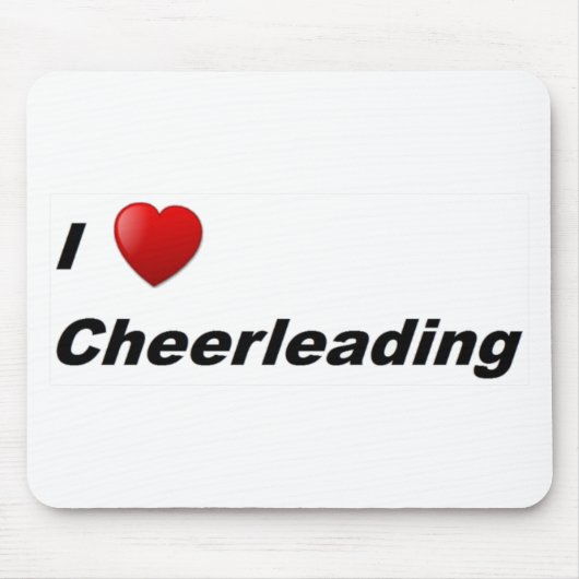 I Liebe Cheerleader Mousepad (Vorne)